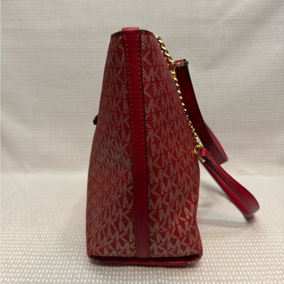 Michael Kors Logo Leather Tote - Picture 3 of 10